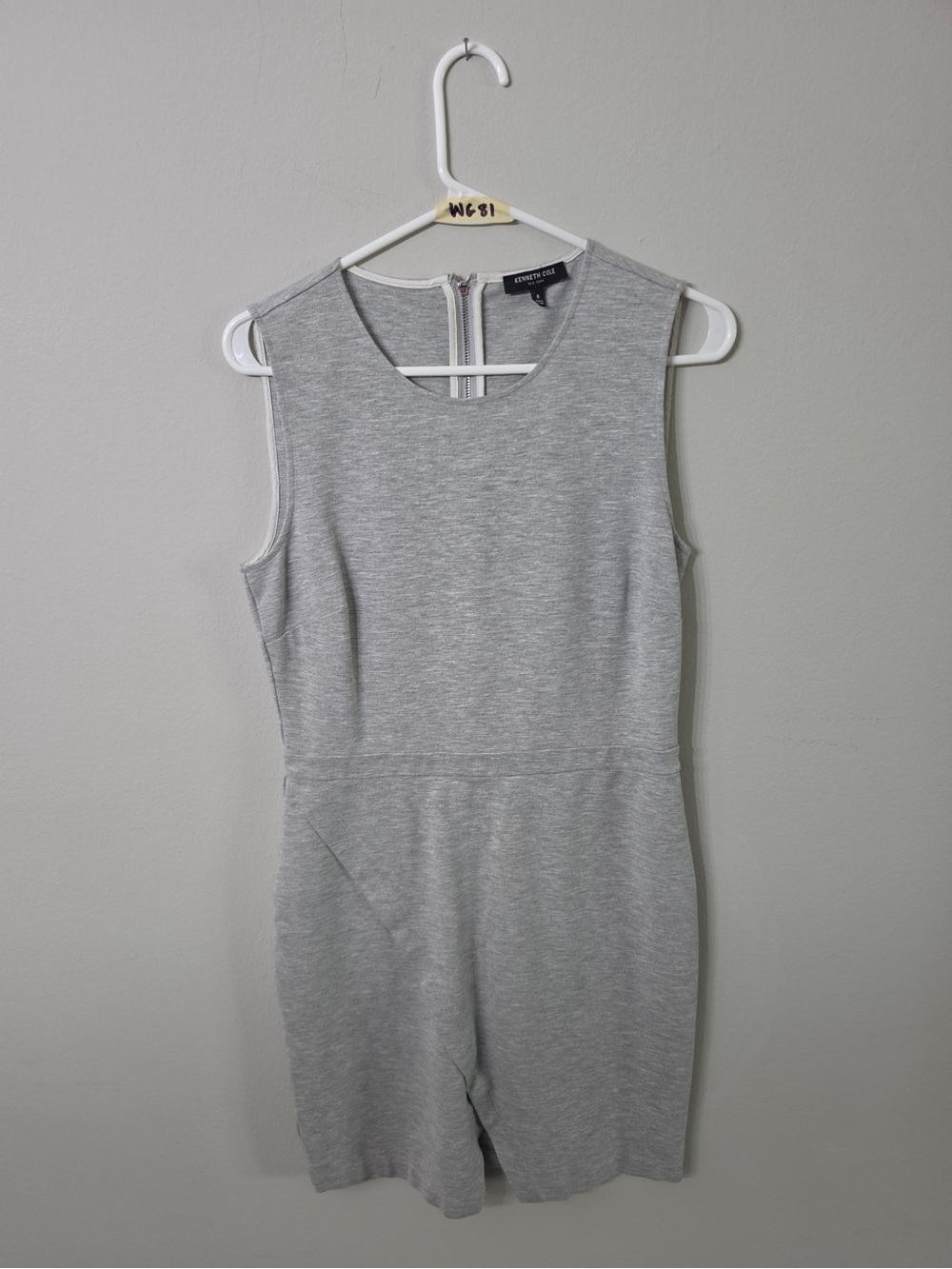 Kenneth Cole Women’s Size 8 Heather Gray Sleeveless Sheath Dress